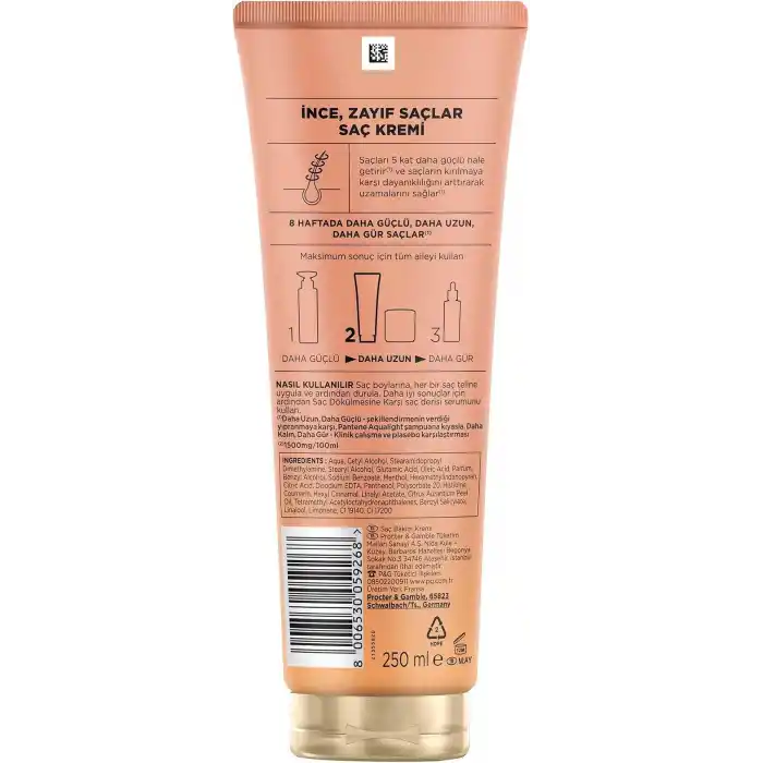 Pantene Grow Abundant Saç Dökülmesine Karşı Saç Maskesi 300 ml