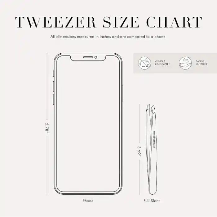 TWEEZERMAN Slant Tweezer Classic Stainless Steel - Cımbız