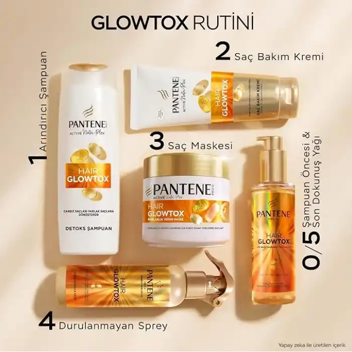 Pantene Glowtox Saç Bakım Maskesi 300 ml