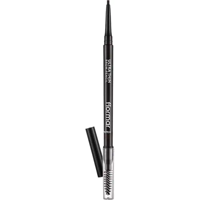 Flormar Kaş Kalemi & Fırçası - Ultra Thin Brow Pencil - 004 Dark Brown - 8690604572137