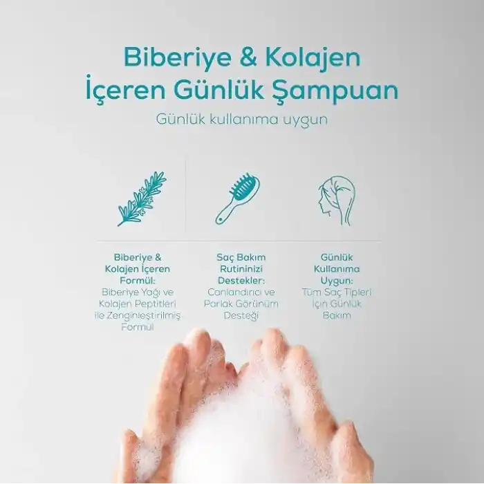 Naturagen Rosemary Dökülme Karşıtı Şampuan 400 ml | Hızlı Uzamaya Yardımcı | Biberiye Yağı + Kolajen Peptitleri