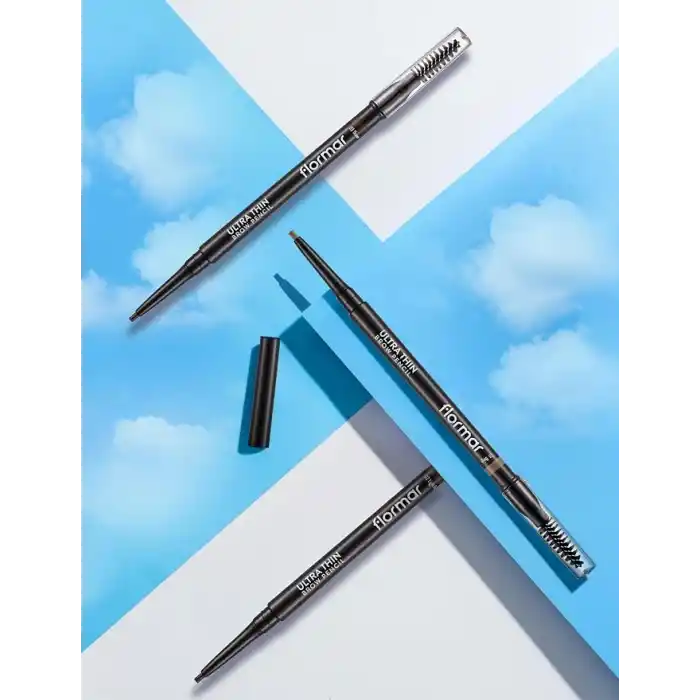 Flormar Kaş Kalemi & Fırçası - Ultra Thin Brow Pencil - 004 Dark Brown - 8690604572137