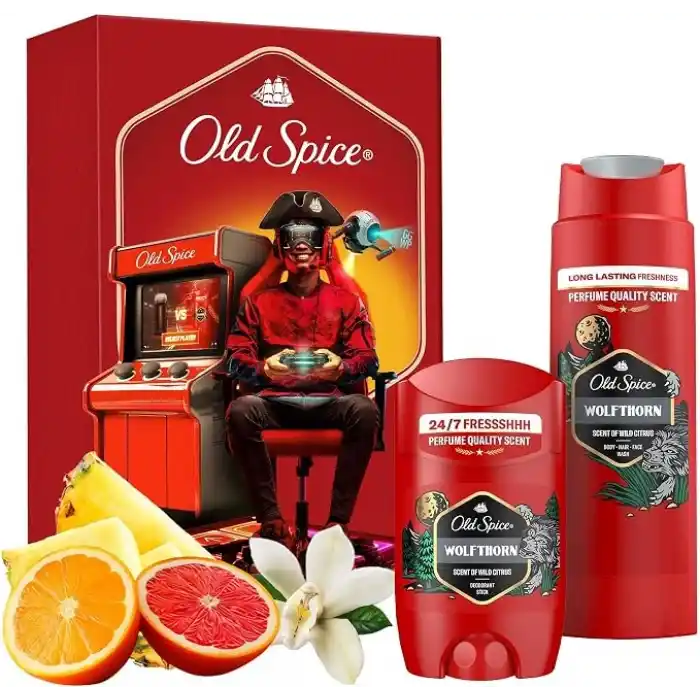 Old Spice Wolfthorn Erkek Hediye Seti: Stick Deodorant ve Duş Jeli