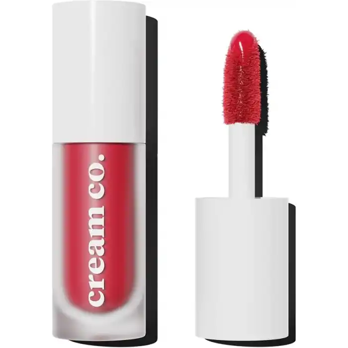 Cream Co. Allık Ruj Göz Farı Glow Tint Deep Red, Nemlendirici Makyaj, 501 Kırmızı, Hyaluronik Asit Peptit