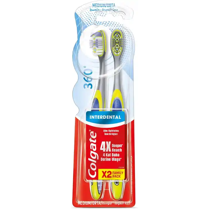 Colgate 360° Interdental 1+1 Orta Diş Fırçası