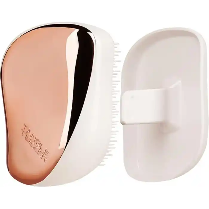 Tangle Teezer Compact Styler Rose Gold Ivory Kapaklı Saç Fırçası - Seyahat ve Çanta Boy Tarak