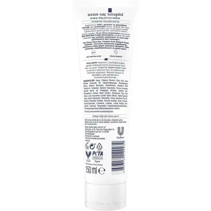 Dove Kırık Önleyici Krem Keratin Uzun Saç Terapisi 150 ml