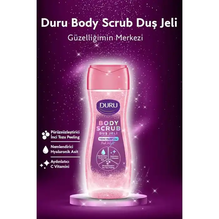 Duru Body Scrub Duş Jeli Pink Delight 450 Mililitre