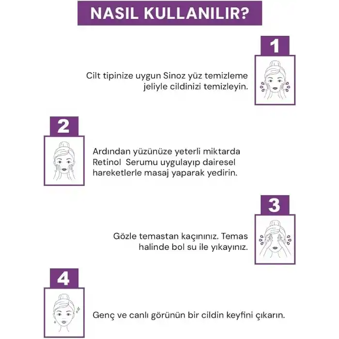 Sinoz Retinol Lift-Xylane Kırışıklık Karşıtı & Cilt Yenileyici Serum 30 Ml.