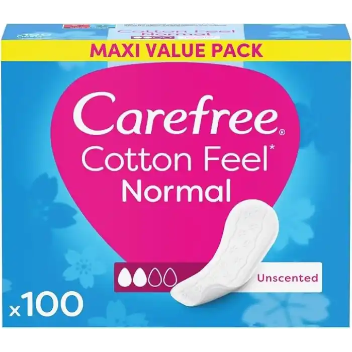 Carefree Normal Cotton Parfümsüz 100lü Günlük Ped