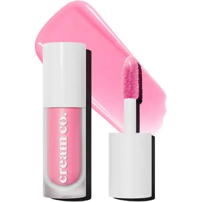 Cream Co. Allık Ruj Göz Farı Glow Tint Baby Pink, Nemlendirici Makyaj, 508 Pastel Pembe, Hyaluronik Asit Peptit