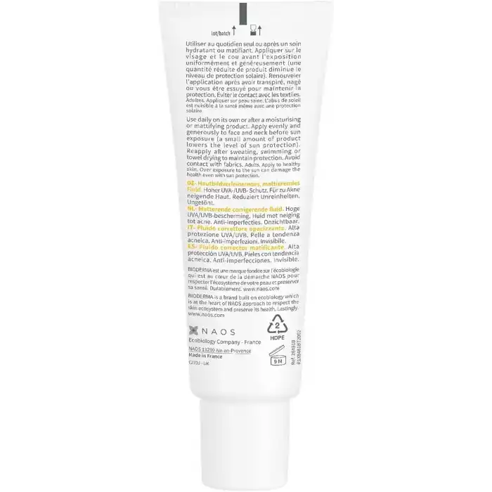 Bioderma Photoderm AKN Mat Sivilce Karşıtı Güneş Kremi Yağlı Akne Eğilimli Ciltler Matlaştırıcı Etki 40 ml