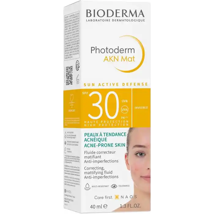 Bioderma Photoderm AKN Mat Sivilce Karşıtı Güneş Kremi Yağlı Akne Eğilimli Ciltler Matlaştırıcı Etki 40 ml
