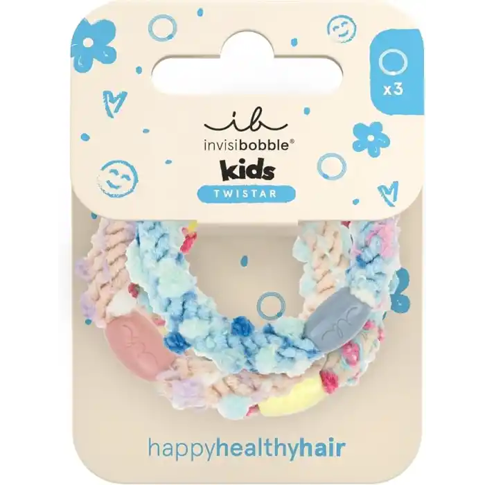 Invisibobble Twistar Kids Pom Pom Tie 3 Adet Çocuk Saç Tokası