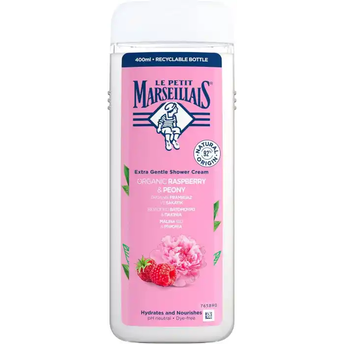 Le Petit Marseillais Frambuaz ve Şakayık Duş Kremi, 400ml