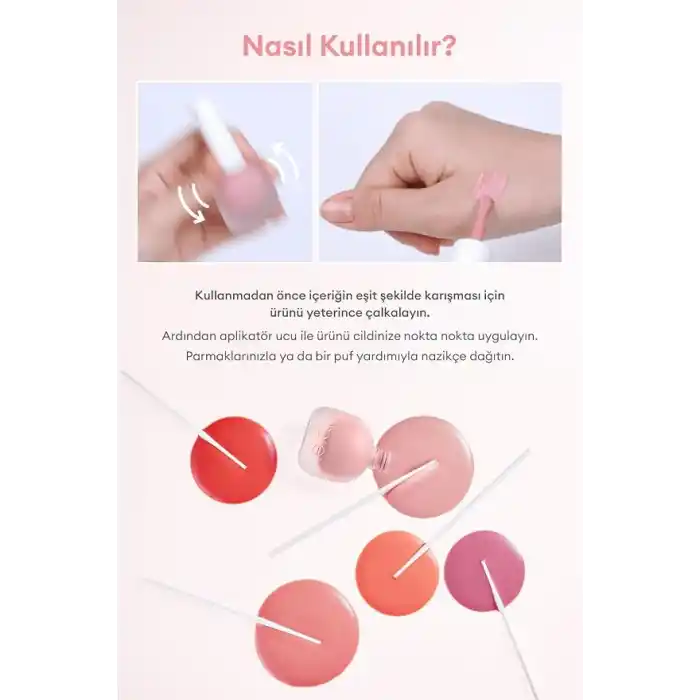 MISSHA Meyve Özlü, Nemli Ve Parlak Bitişli, Doğal Görünümlü Likit Allık Apıeu Juicy-Pang Water Blusher Pk05 Pk05