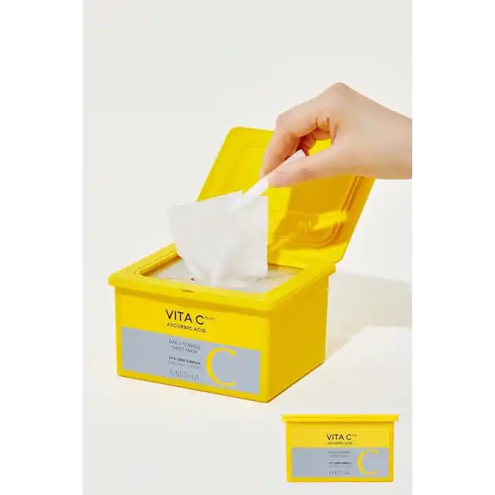 MISSHA C Vitamini İçerikli Leke Karşıtı Günlük Yaprak Maske Vita C Plus Daily Toning Mask