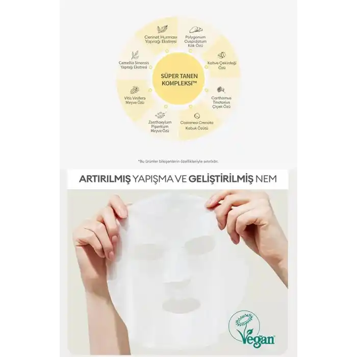 MISSHA C Vitamini İçerikli Leke Karşıtı Günlük Yaprak Maske Vita C Plus Daily Toning Mask