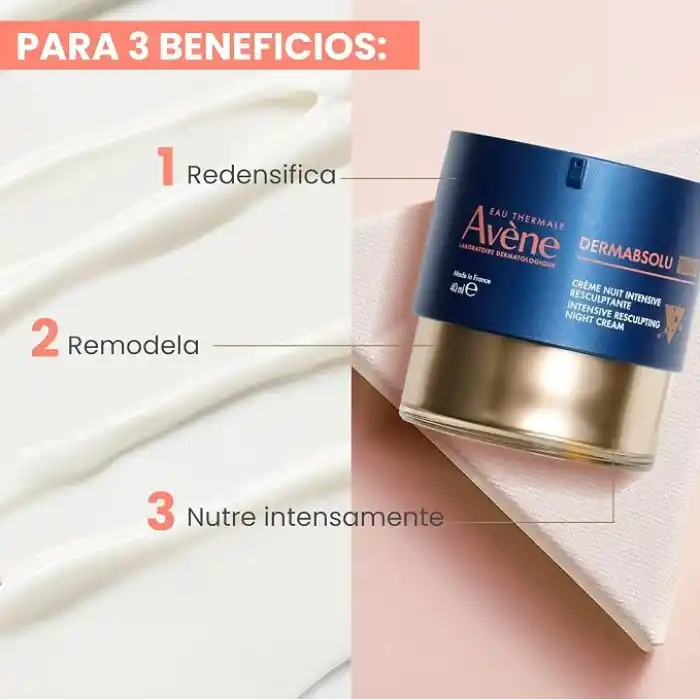 EAU THERMALE AVENE DermAbsolu Sıkılık Ve Yoğunluk Kaybı Yaşayan Ciltler İçin Gece Bakım Kremi 40 ML