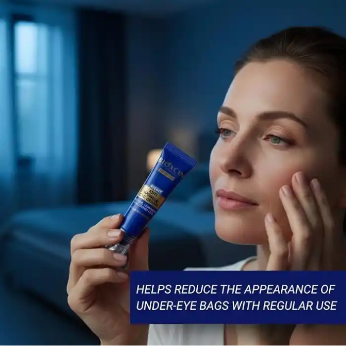 Bioxcin Age Reverse Gece Göz Kremi 15 ml – Retinol, Kolajen, Hyaluronik Asit ve Bitkisel Kompleks İçerikli – Kırışıklık Karşıtı ve Aydınlatıcı Etki
