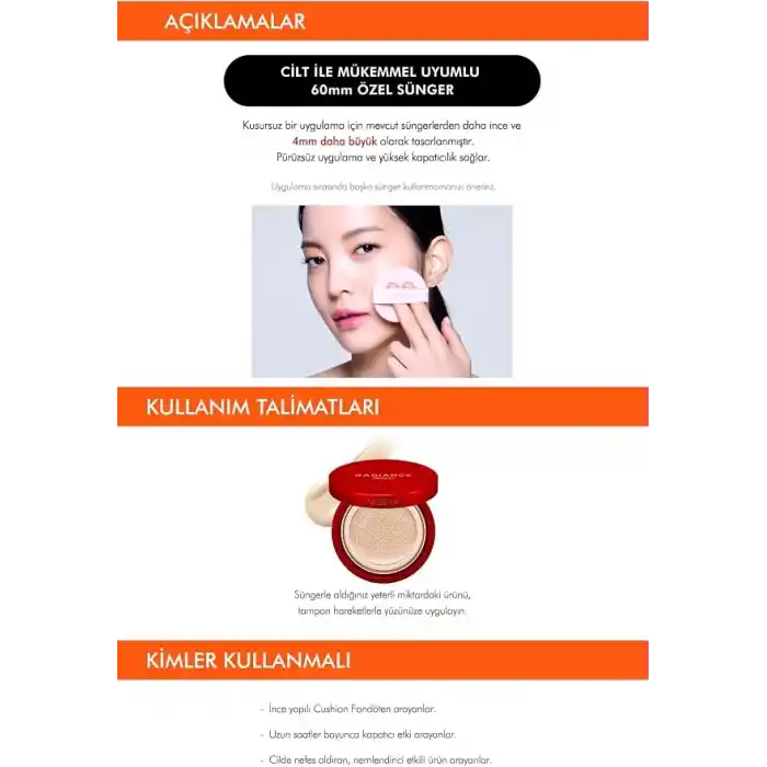 MISSHA 48 Saat Kalıcı Saten Fondöten 15ml SPF50+ Radiance Perfect Fit Cushion Foundation No.21/Fair