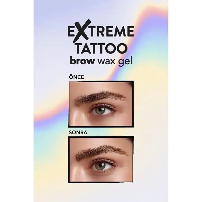 Extreme Tattoo Uzun Süre Sabitleyici Etkili Transparan Jel Kaş Waxı