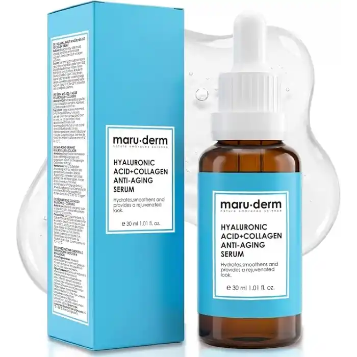 Maruderm%2 Hyalüronik Asit &%5 Kolajen Cilt Bakım Serumu – Yoğun Nem ve Dolgun Görünüm Destekleyici Yüz Serumu, Peptit & Panthenol ile, 30 ML