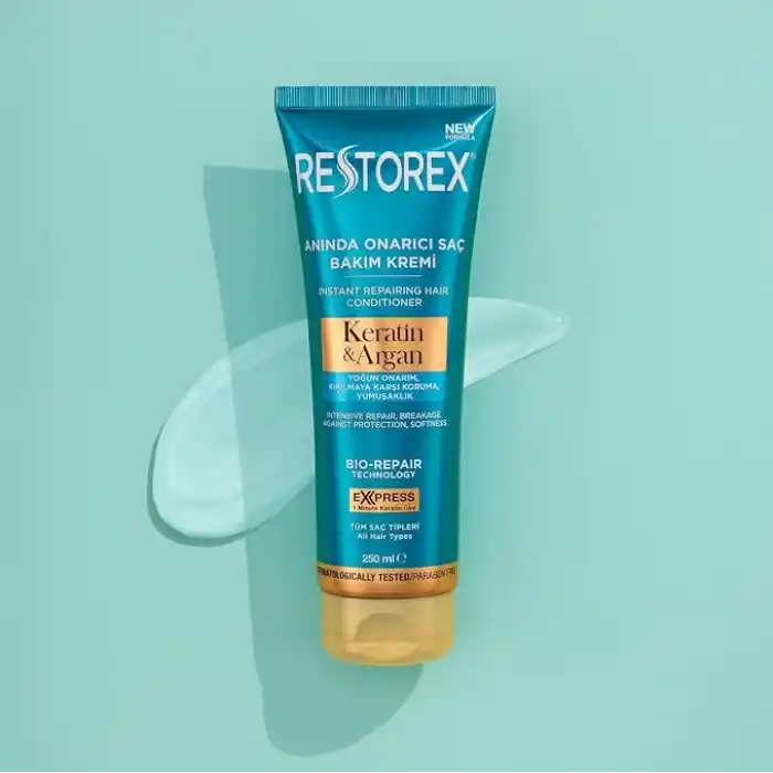 Restorex Keratin & Argan Onarıcı Saç Bakım Kremi 250 Ml - Yıpranmış Ve Hasar Görmüş Saçlar