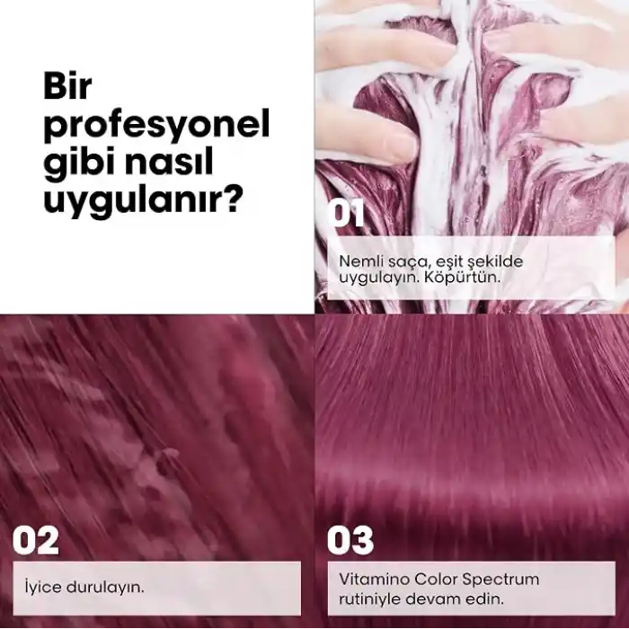 LOréal Professionnel Paris Serie Expert Vitamino Color Spectrum Boyalı Saçlar İçin Parlaklık Kazandıran Renk Koruyucu Şampuan 300ml