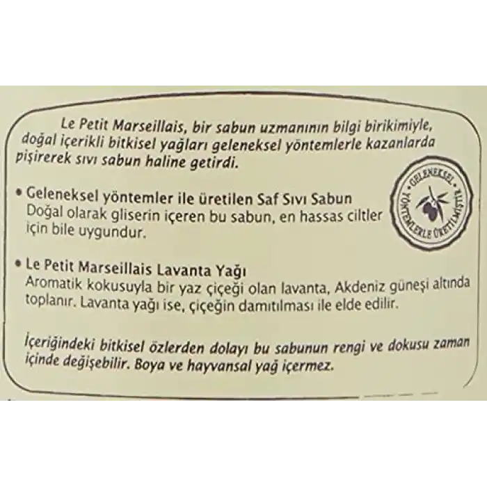 Le Petit Marseillais El Yıkama Jeli Saf Sabun ve Lavanta ile (300 ml) 4lü paket