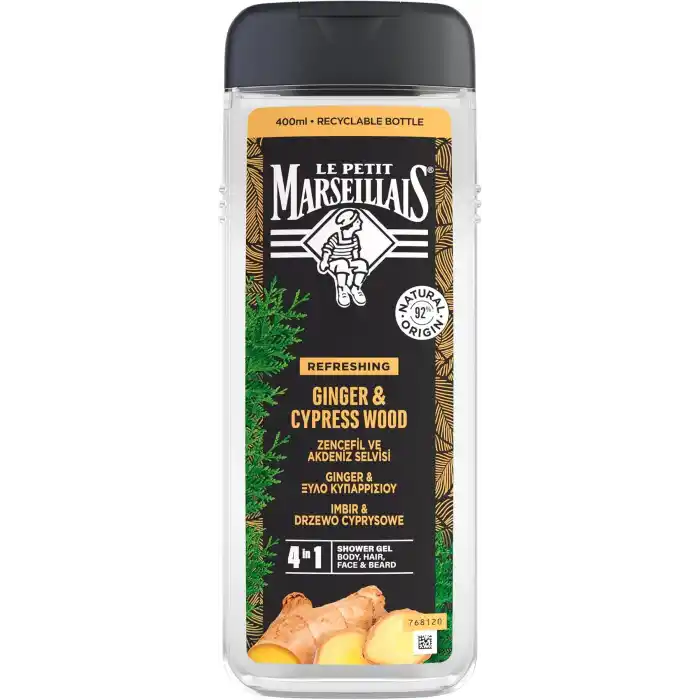 le petit marseillais duş jeli men serisi zencefil & akdeniz selvisi (400 ml)