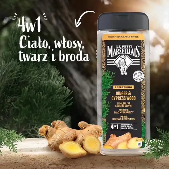 le petit marseillais duş jeli men serisi zencefil & akdeniz selvisi (400 ml)