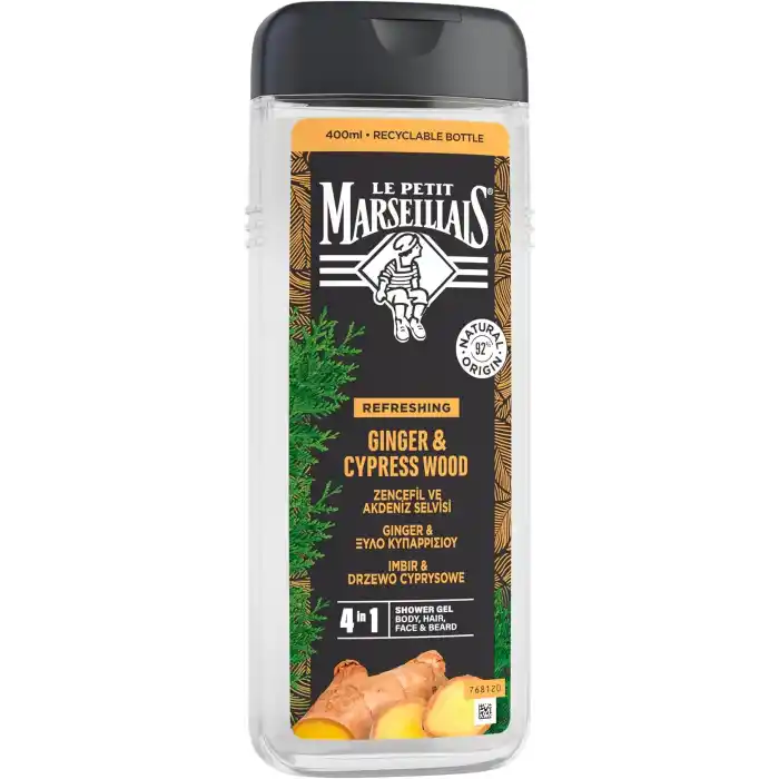 le petit marseillais duş jeli men serisi zencefil & akdeniz selvisi (400 ml)