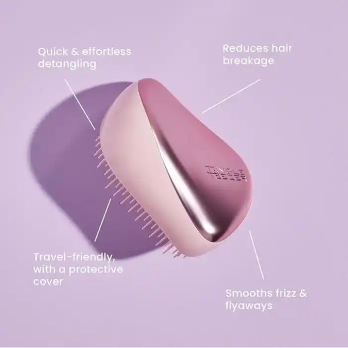 Tangle Teezer Compact StylerIce Cream Swirl Saç Fırçası - Seyahat ve Çanta Boy Tarak
