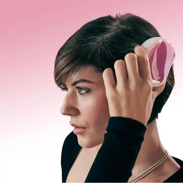 Tangle Teezer Compact StylerIce Cream Swirl Saç Fırçası - Seyahat ve Çanta Boy Tarak