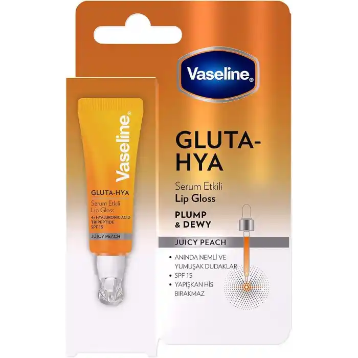 Vaseline Gluta Hya Serum Etkili Lip Gloss Juicy Peach
