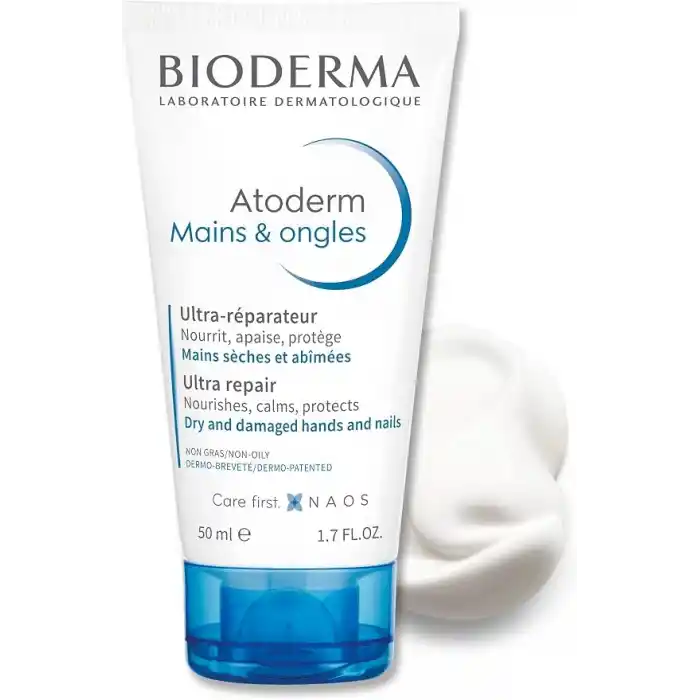 Bioderma Atoderm Hand & Nail Cream Kuru Ciltler için El Kremi Shea Yağı İçeren Onarıcı ve Nemlendirici Bakım 50 Ml (2 paketi)
