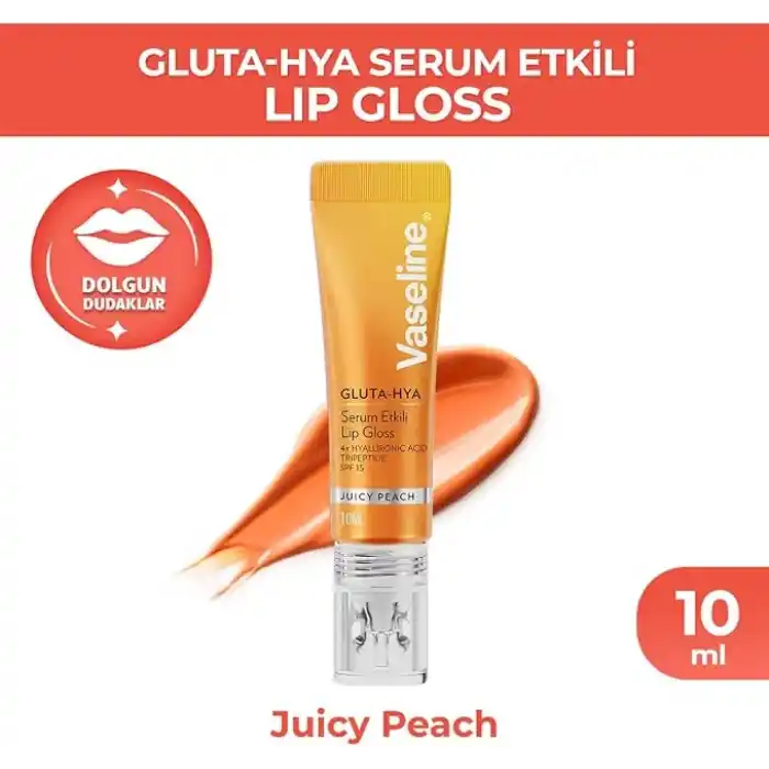 Vaseline Gluta Hya Serum Etkili Lip Gloss Juicy Peach