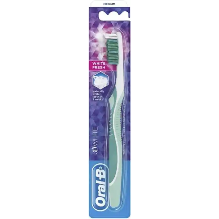 Oral-B Diş Fırçası 3 Boyutlu Beyazlık Ferah Nefes 40 Orta