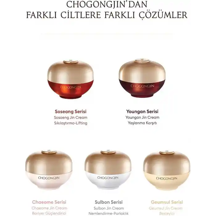 MISSHA Yaşlanma ve Leke Karşıtı, Nemlendirici, Aydınlatıcı Güneş Kremi CHOGONGJIN Sulbon Jin Sunscreen