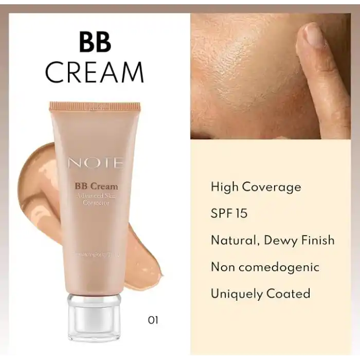 Note Cosmetics BB Cream 01 SPF 15 Nemlendirici Etkili Yoğun Kapatıcı BB Krem