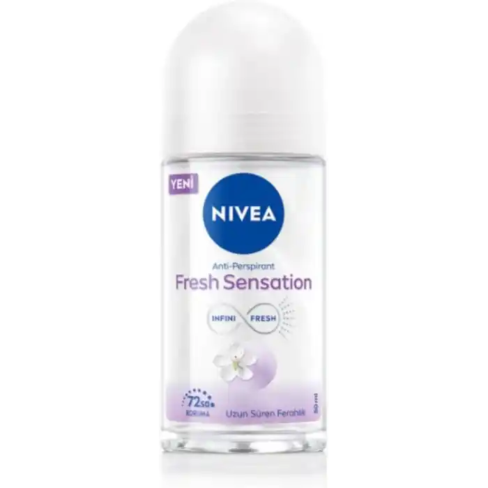 NIVEA Fresh Sensation Kadın Roll On Deodorant 50 ml,72 Saat Anti-Perspirant Koruma