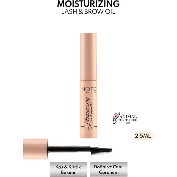Note Cosmetics Moisturizing Lash & Brow Oil Nemlendirici ve Besleyici Kaş Kirpik Bakım Yağı
