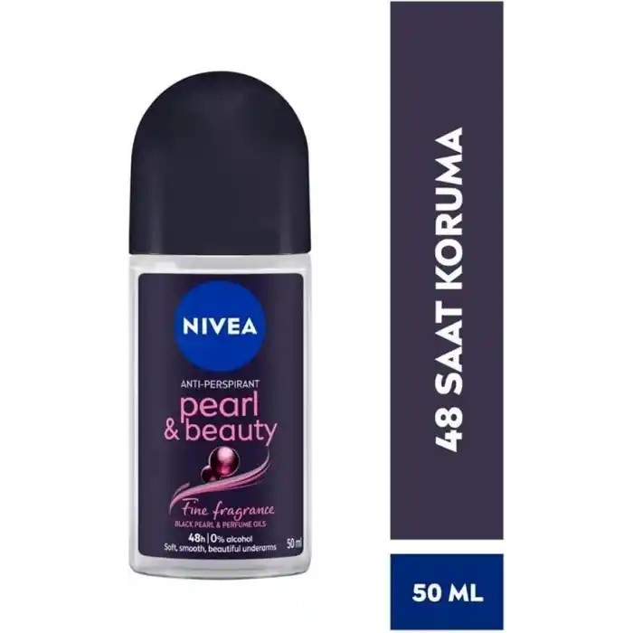 NIVEA Kadın Roll On Deodorant Pearl&Beauty Fine Fragrance,72 Saat Anti-perspirant Koruma 50m