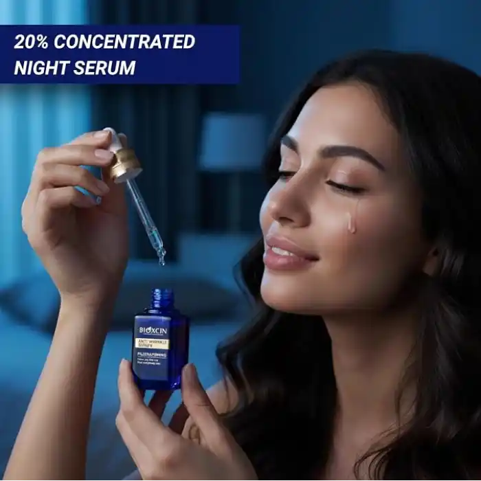 Bioxcin Age Reverse Gece Serumu 30 ml –%20 Retinol, Kolajen, Hyaluronik Asit ve Bitkisel Kompleks İçerikli – Kırışıklık Karşıtı ve Sıkılaştırıcı Cilt Serumu