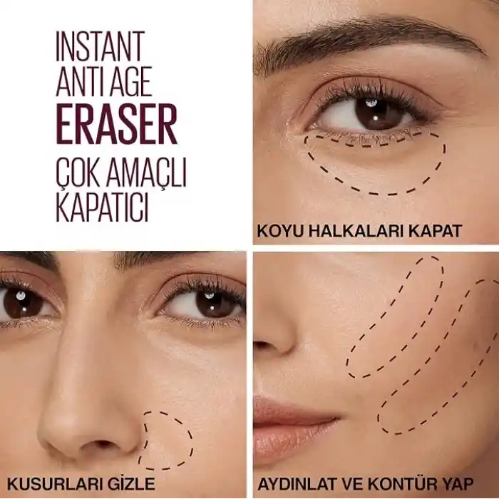 Maybelline New York Instant Anti Age Eraser Kapatıcı, 121 Light Honey, 6.8 ml