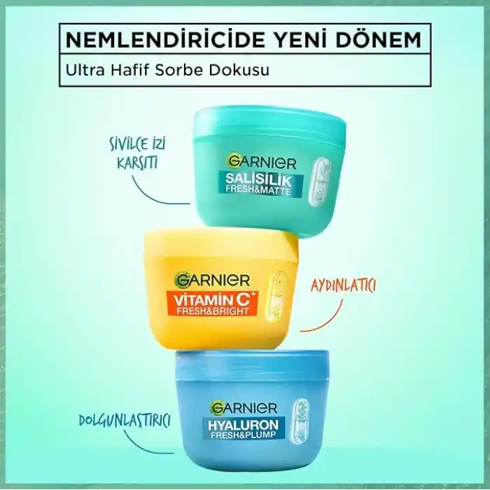 Ga.Skinactive Face Garnier Salisilik Sorbet Nemlendirici Yüz Kremi