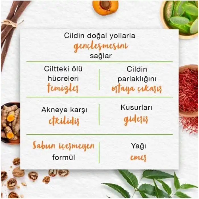 Himalaya Since 1930 Peeling Etkili Hassas Yüz Temizleme Jeli, Kayısı, Aloe Vera, Parabensiz, Tüm Ciltler, 150 ml