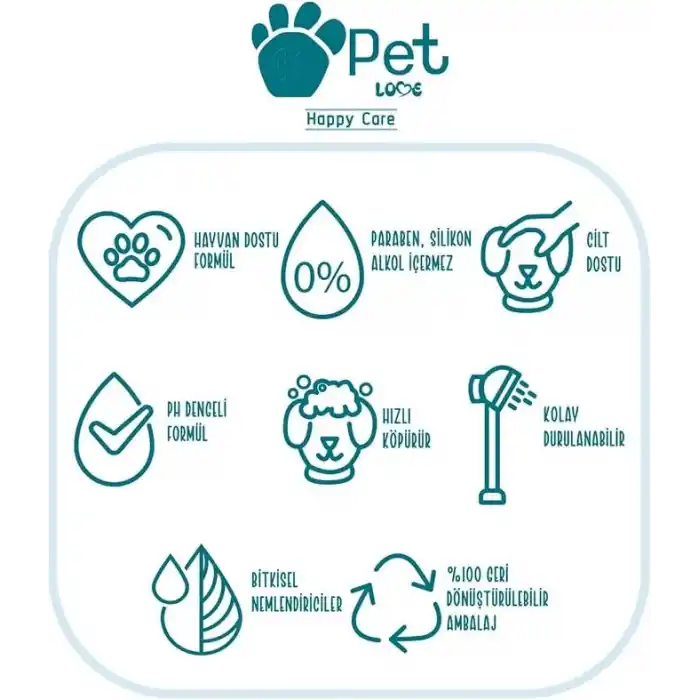Pet Love Şampuan, Çilek, 500 Mililitre