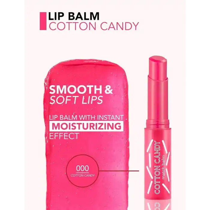 Flormar Renk Değiştiren Dudak Nemlendiricisi (Doğal Pembe) - Match Balm Cotton Candy - 000-8690604555468